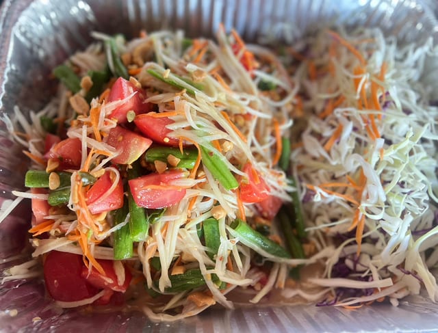  Papaya Salad Half Tray.