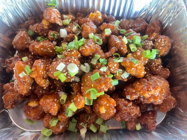 Orange Chicken Half Tray.