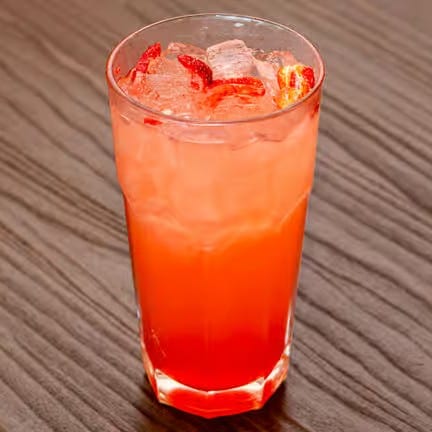 Strawberry Lychee Soda.