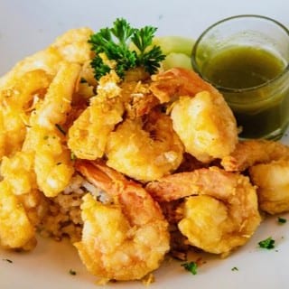 Calamari & Shrimp Garlic Rice